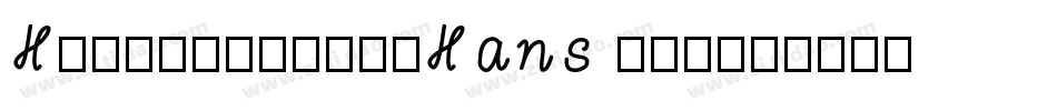 HPSimplifiedHans Reg字体转换